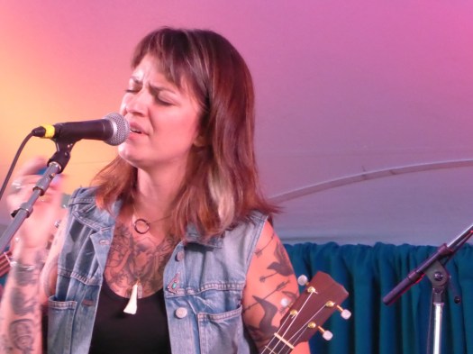 Morgan Eve Swain is the Huntress. (Jim Motavalli photo)